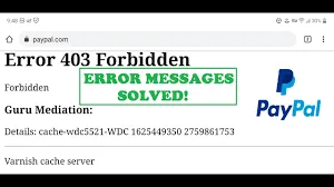 PayPal Error 403 Forbidden